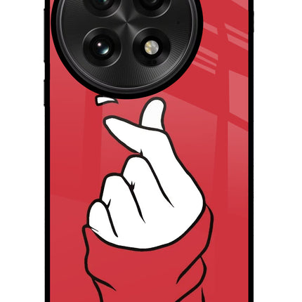 Korean Love Sign OnePlus 13 Glass Case