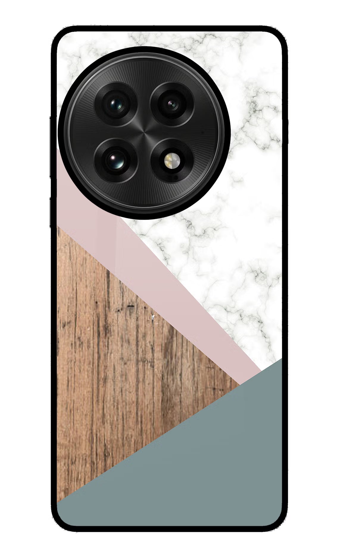 Marble wood Abstract OnePlus 13 Glass Case