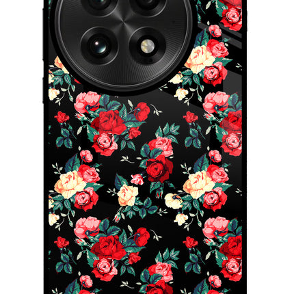 Rose Pattern OnePlus 13 Glass Case