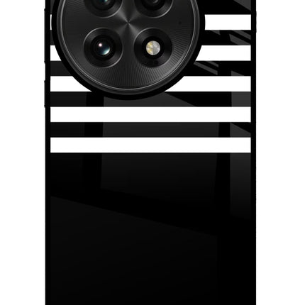 Black and White Print OnePlus 13 Glass Case