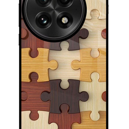 Wooden Puzzle OnePlus 13 Glass Case