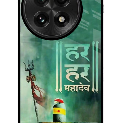 Har Har Mahadev Shivling OnePlus 13 Glass Case