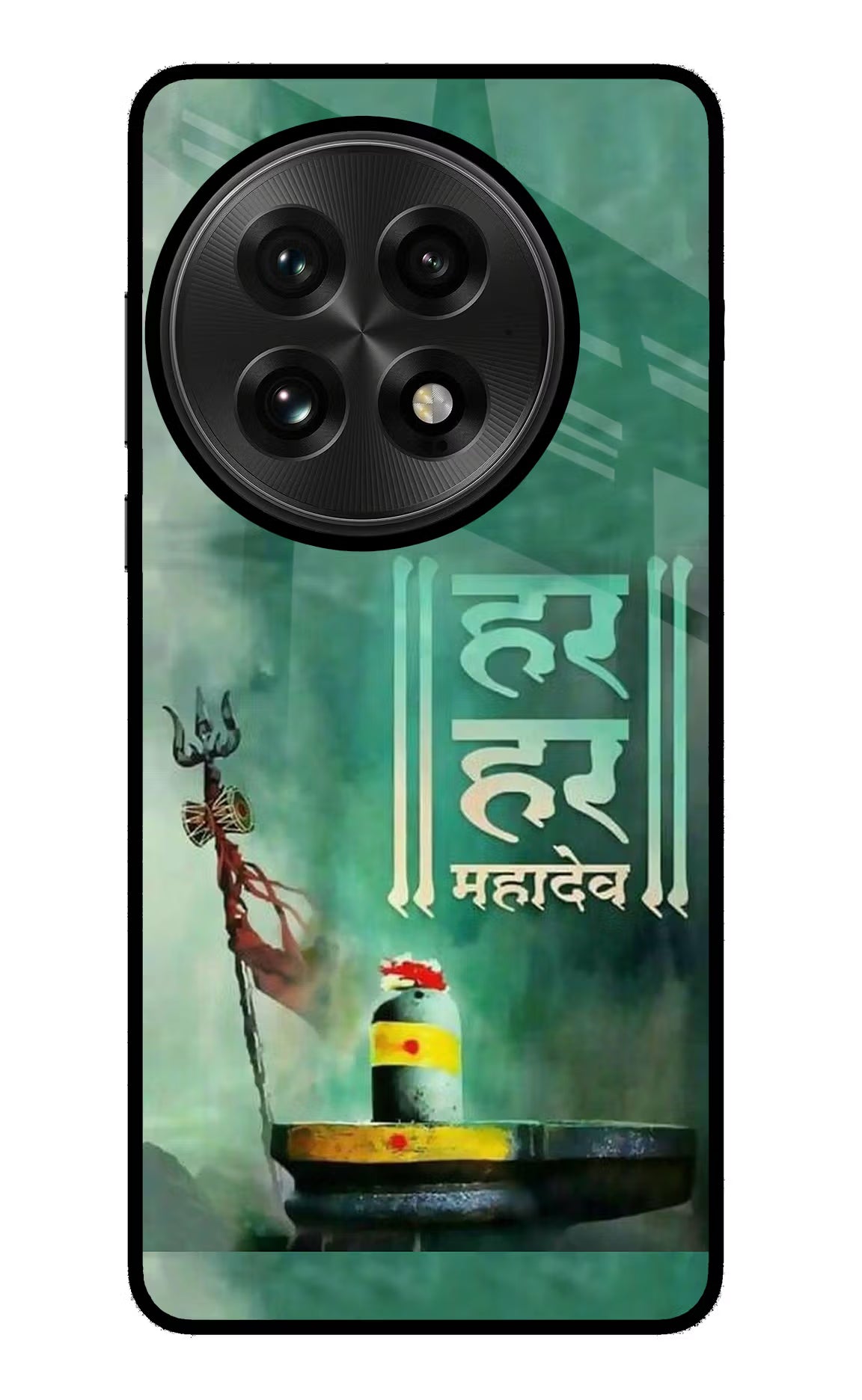 Har Har Mahadev Shivling OnePlus 13 Glass Case