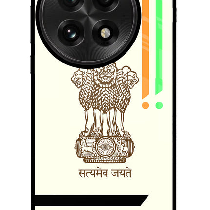 Satyamev Jayate Brown Logo OnePlus 13 Glass Case