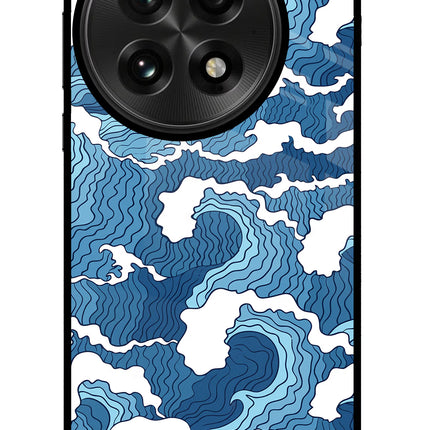 Blue Waves OnePlus 13 Glass Case