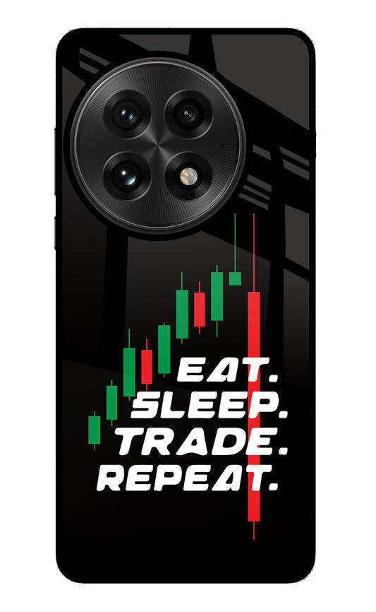 Eat Sleep Trade Repeat OnePlus 13 Glass Case