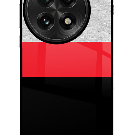 Tri Color Pattern OnePlus 13 Glass Case