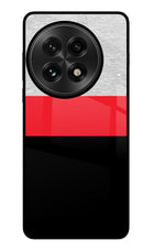 Tri Color Pattern OnePlus 13 Glass Case