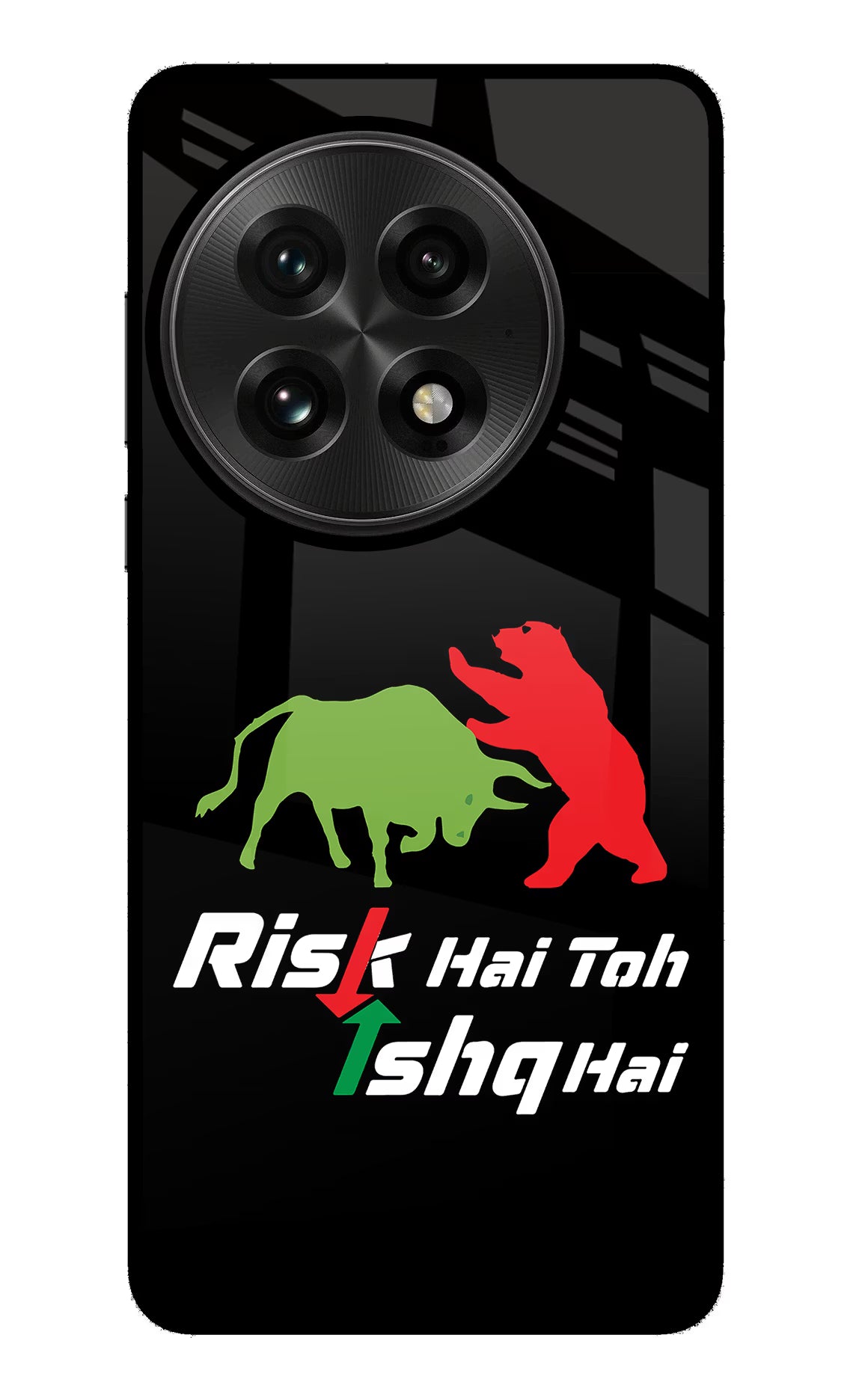 Risk Hai Toh Ishq Hai OnePlus 13 Glass Case