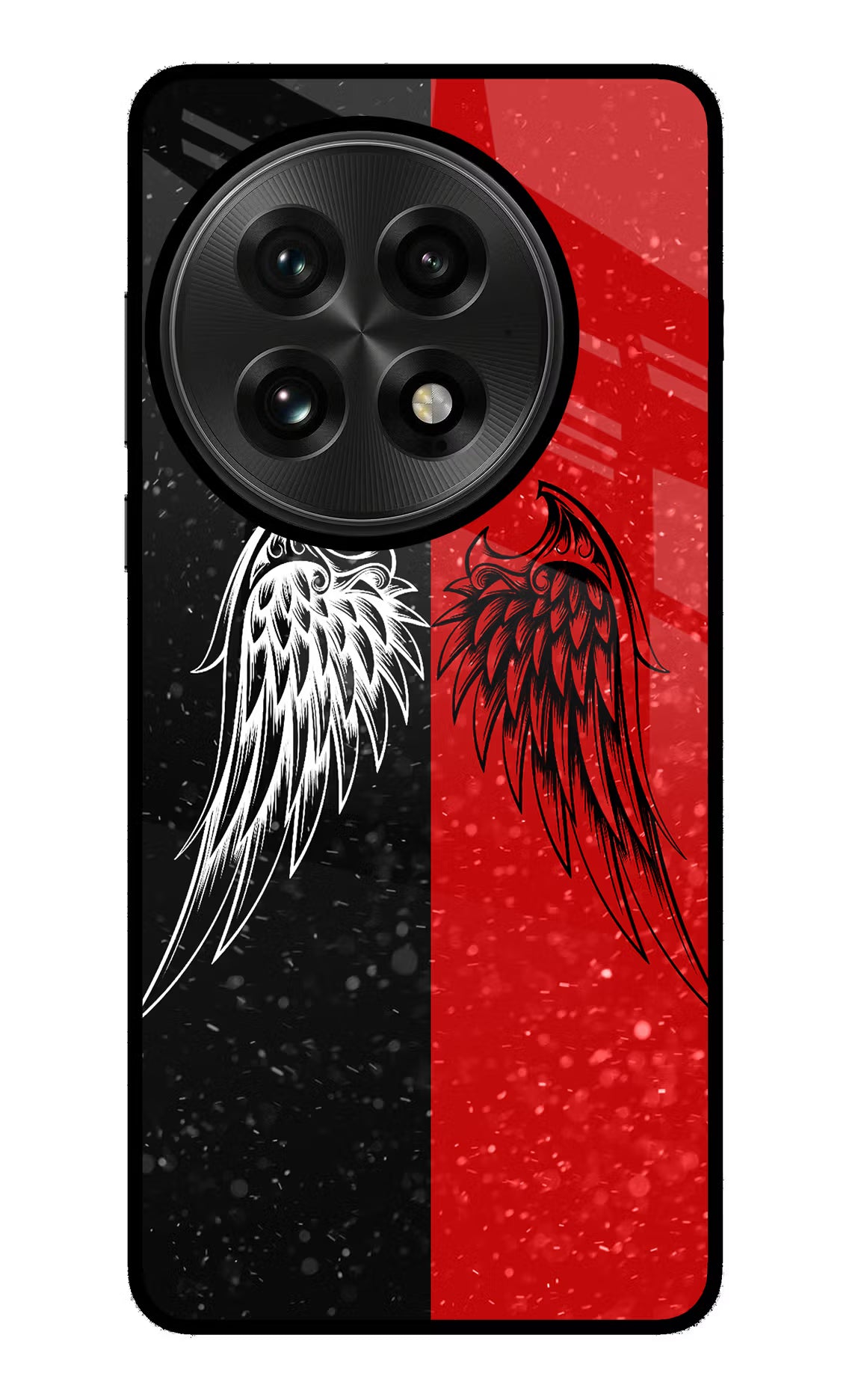 Wings OnePlus 13 Glass Case Back Cover by Casekaro