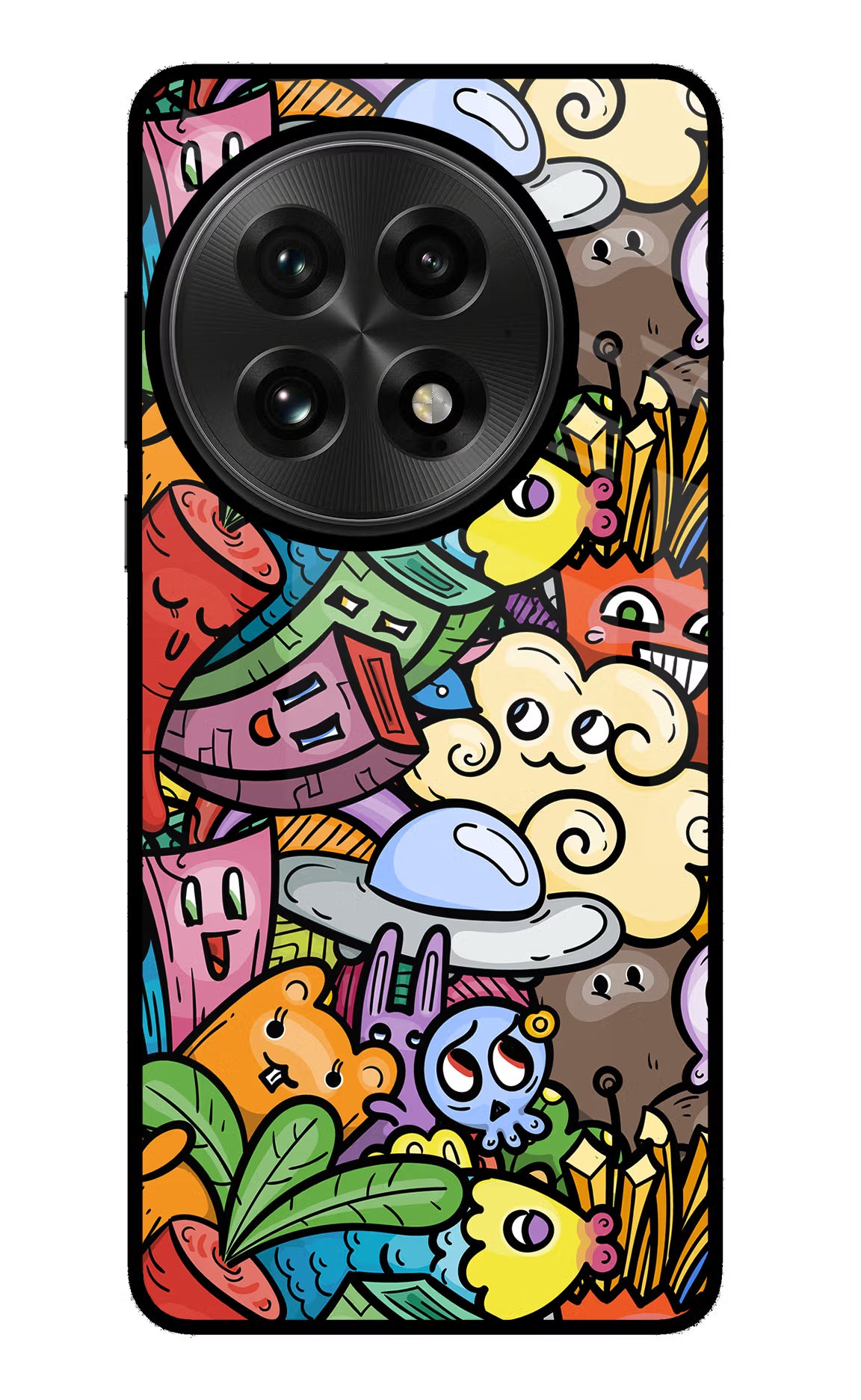 Veggie Doodle OnePlus 13 Glass Case