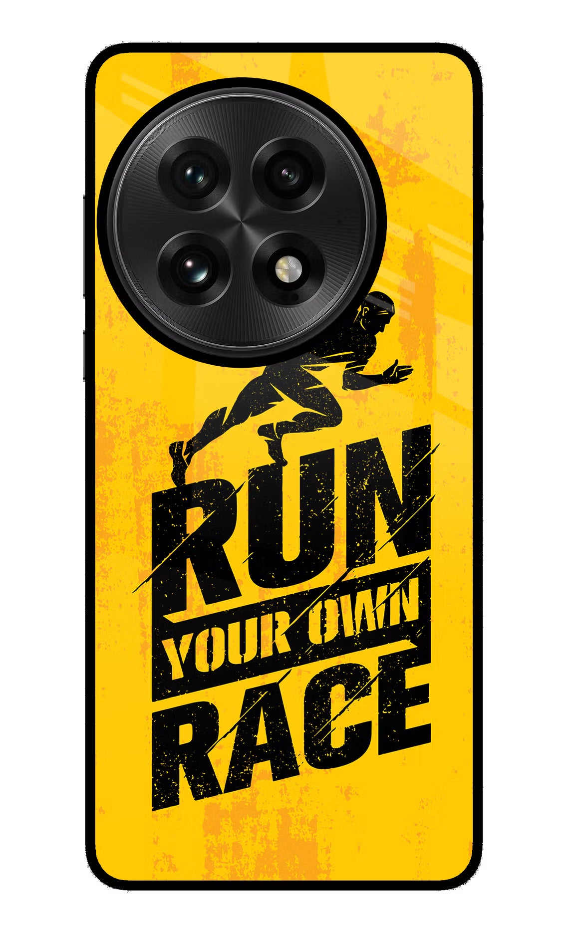 Run Your Own Race OnePlus 13 Glass Case Back Cover by Casekaro