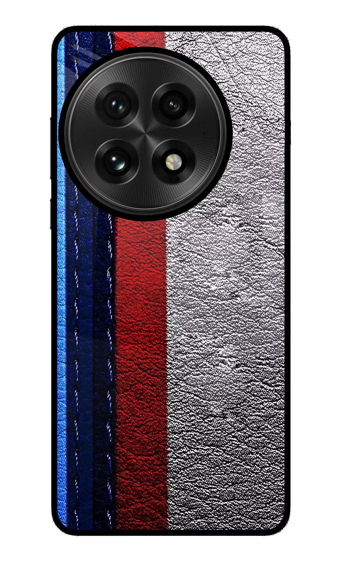 BMW Stripes OnePlus 13 Glass Case Back Cover by Casekaro