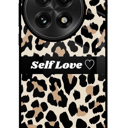 Leopard Print Self Love OnePlus 13 Glass Case