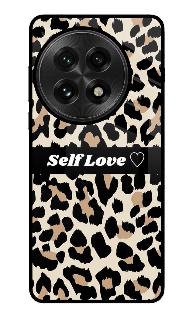 Leopard Print Self Love OnePlus 13 Glass Case