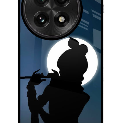 Shri Krishna Silhouette OnePlus 13 Glass Case