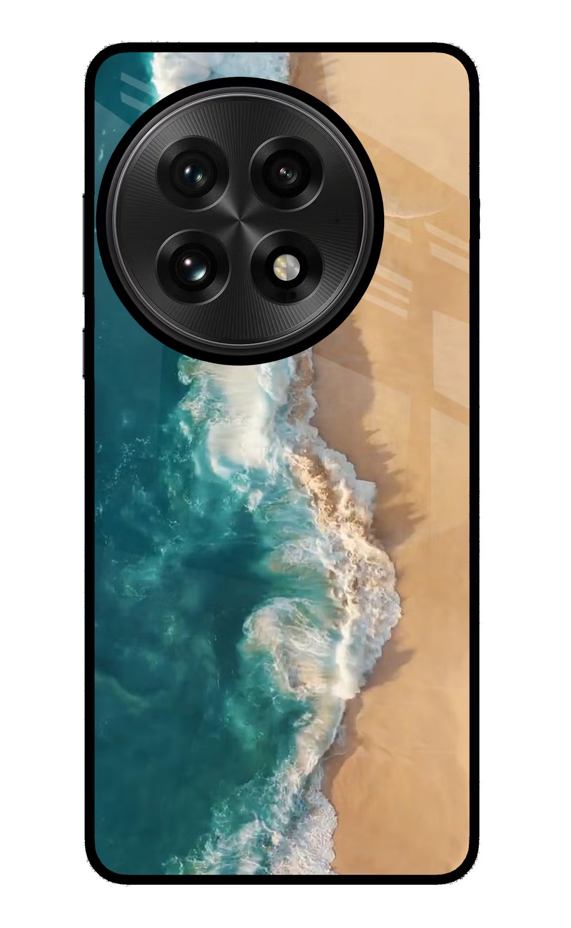 Ocean Beach OnePlus 13 Glass Case Back Cover by Casekaro