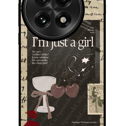 I am just a girl OnePlus 13 Glass Case