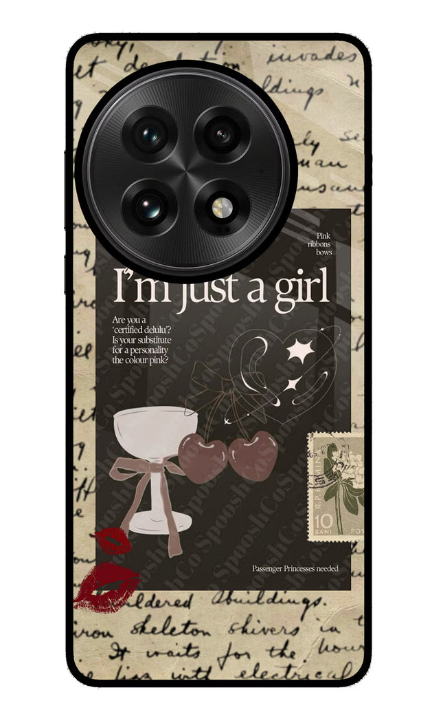 I am just a girl OnePlus 13 Glass Case