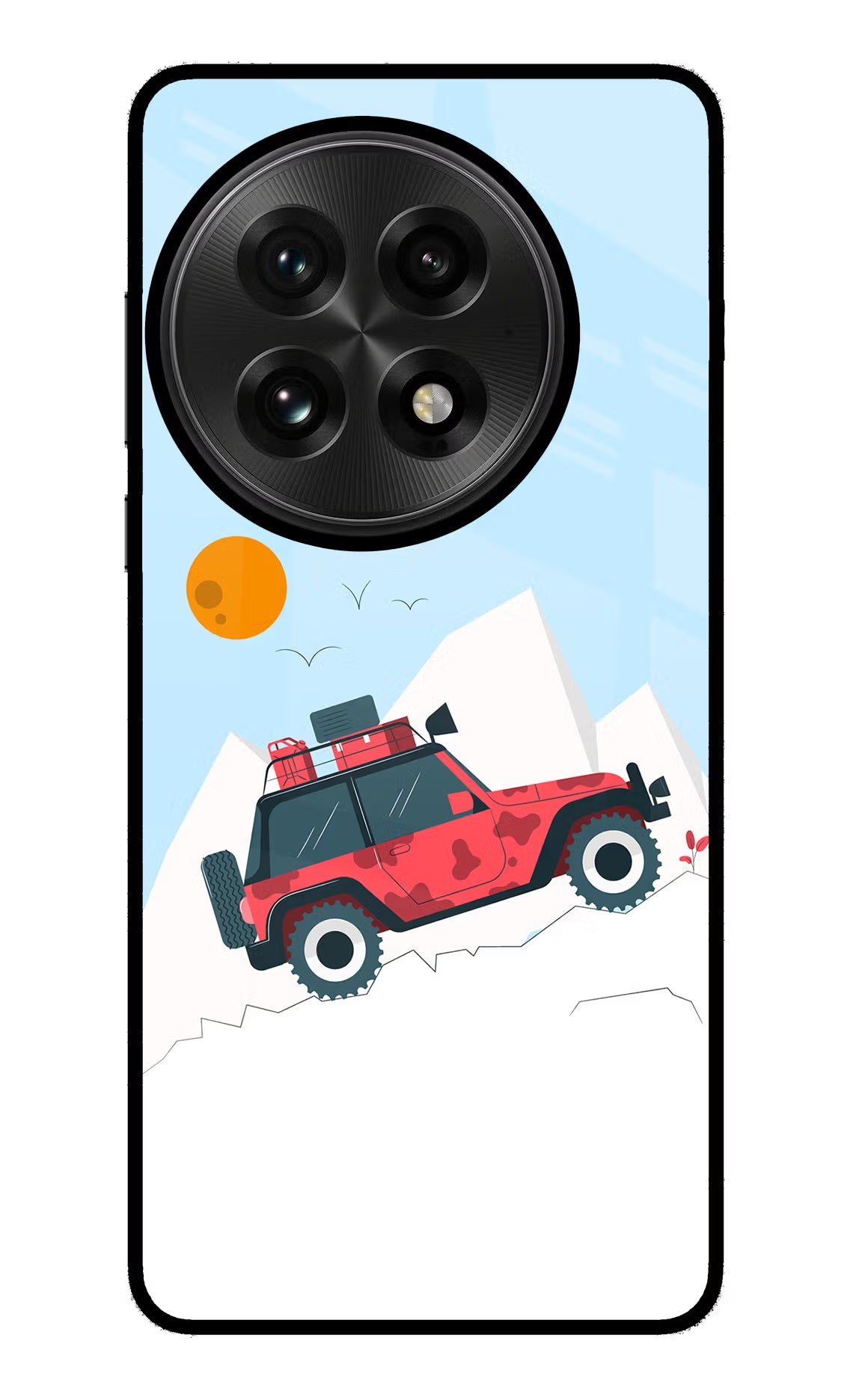 Mountain Trail Beast OnePlus 13 Glass Case Back Cover by Casekaro