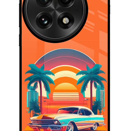 Palm Drive 80s OnePlus 13 Glass Case
