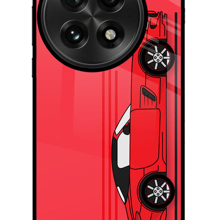 Red Velocity OnePlus 13 Glass Case