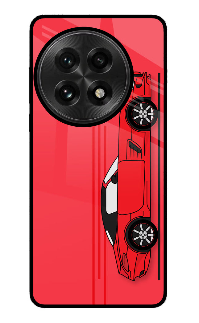 Red Velocity OnePlus 13 Glass Case