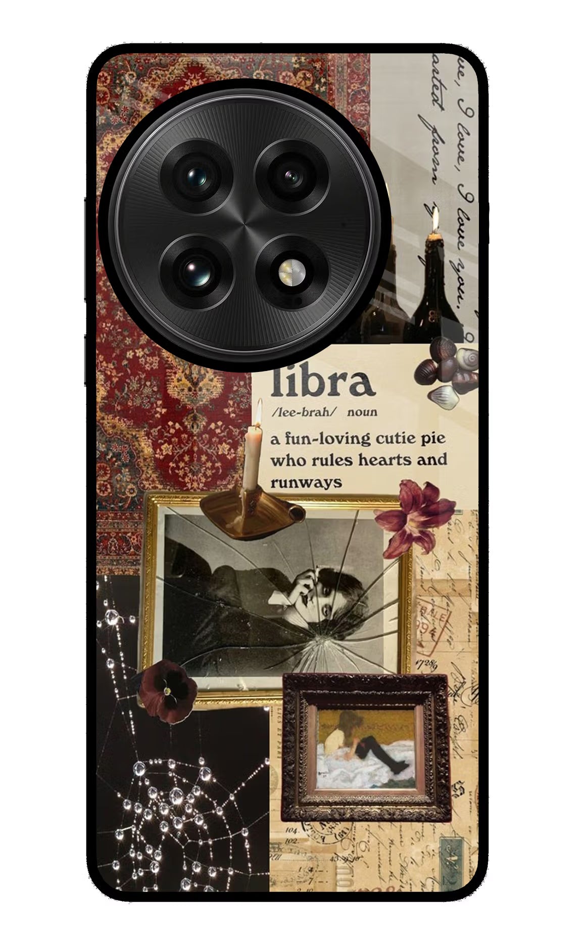 Libra Zodiac OnePlus 13 Glass Case Back Cover by Casekaro