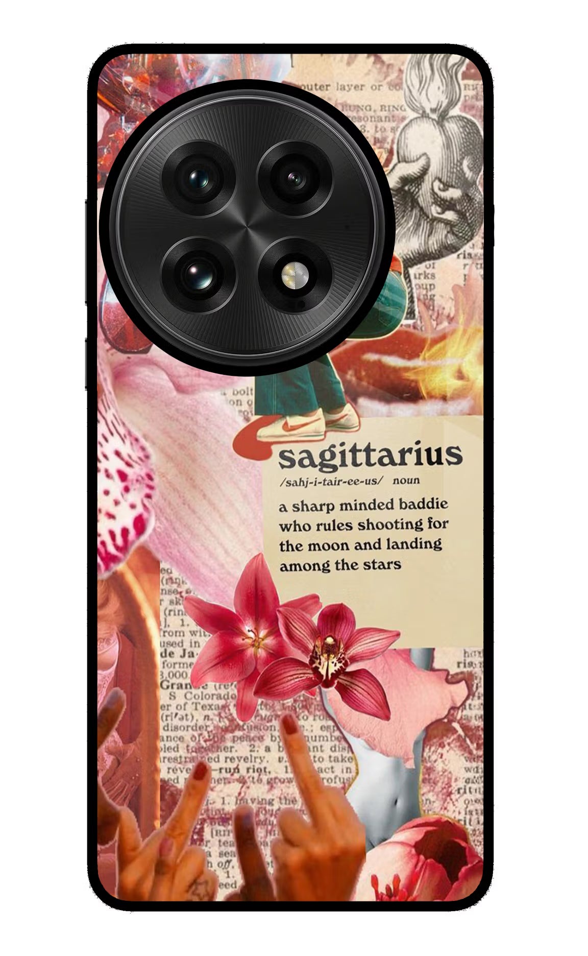 Sagittarius Zodiac OnePlus 13 Glass Case Back Cover by Casekaro