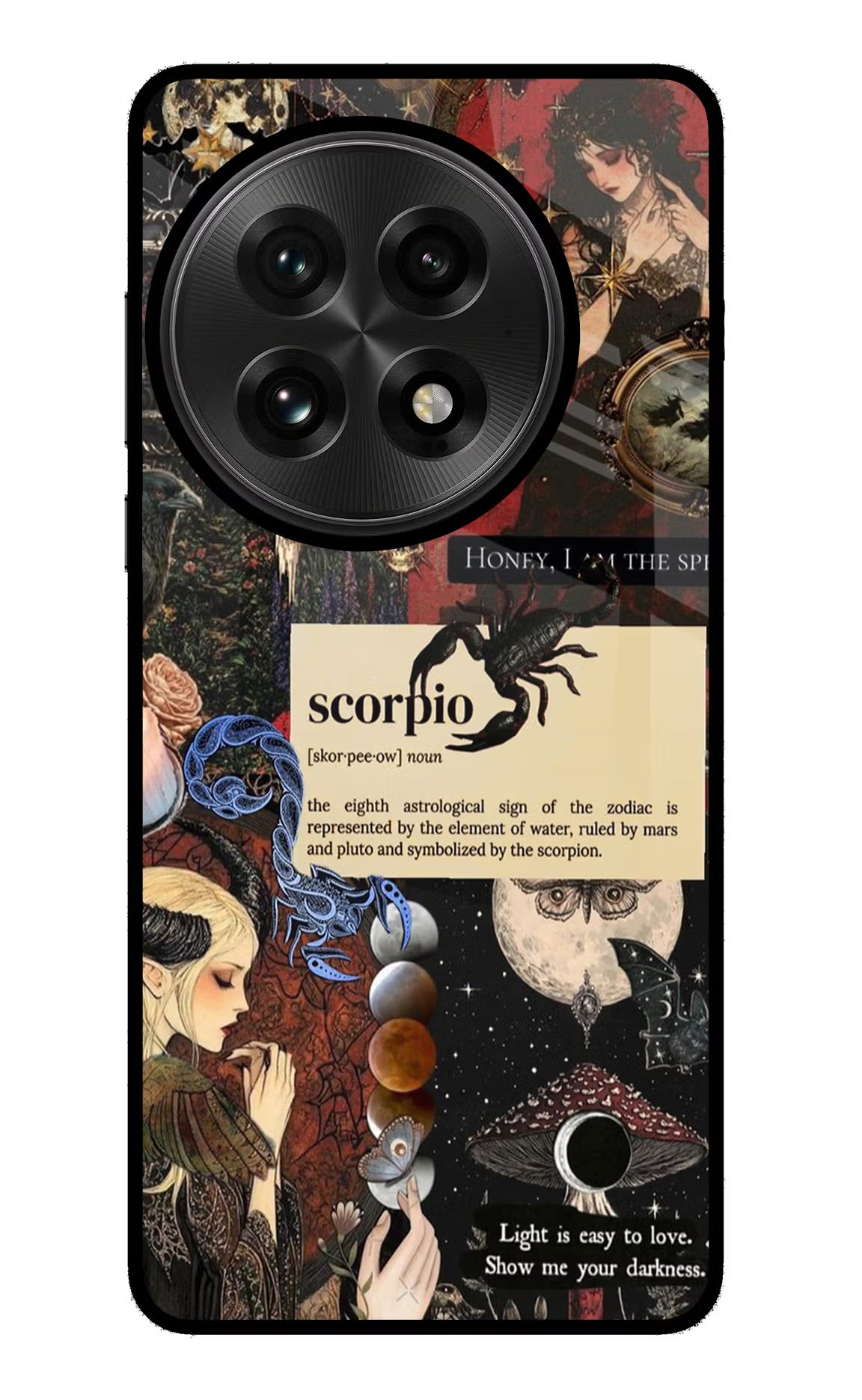 Scorpio Zodiac OnePlus 13 Glass Case Back Cover by Casekaro