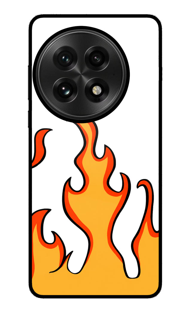 Fired Up – White OnePlus 13 Glass Case