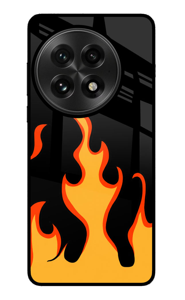 Fired Up – Black OnePlus 13 Glass Case