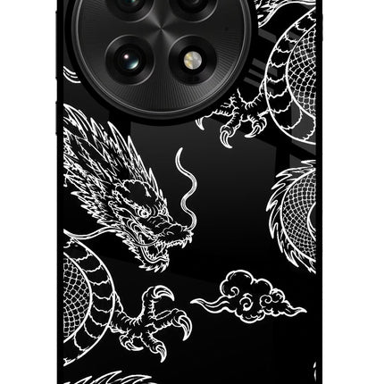 Twin Dragons OnePlus 13 Glass Case