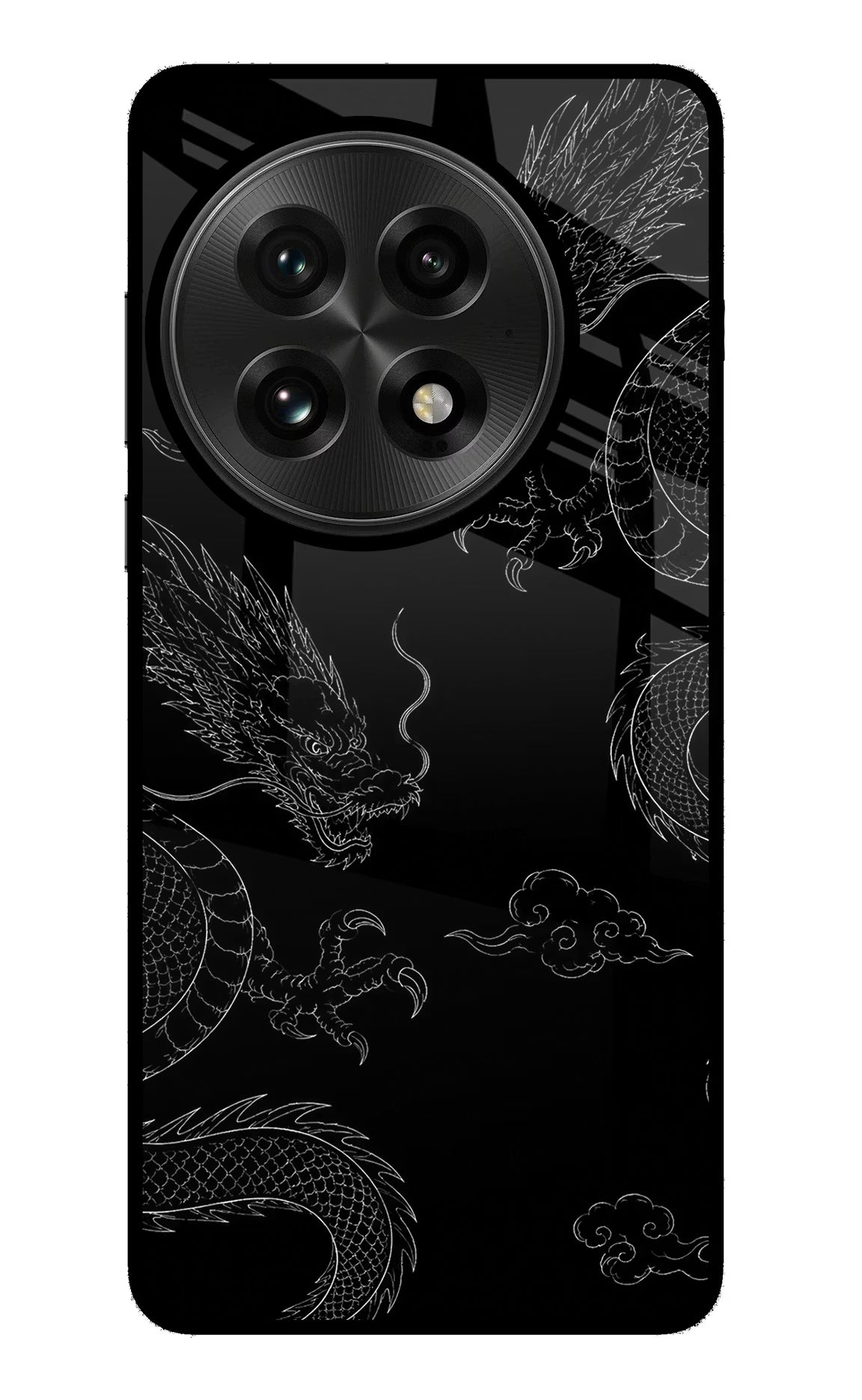 Twin Dragons OnePlus 13 Glass Case