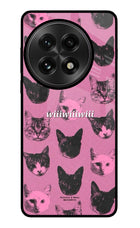 Pink Cats OnePlus 13 Glass Case