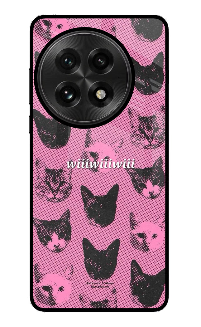 Pink Cats OnePlus 13 Glass Case