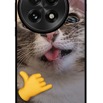 Silly Cat Call OnePlus 13 Glass Case