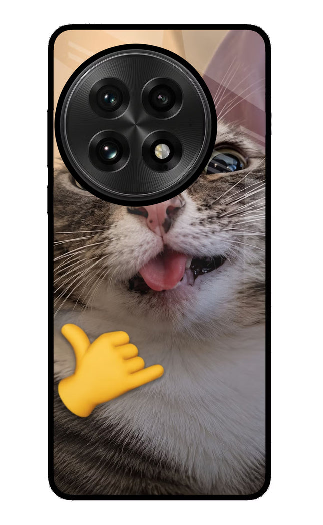 Silly Cat Call OnePlus 13 Glass Case