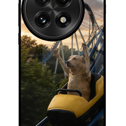 Rollercoaster Dog OnePlus 13 Glass Case