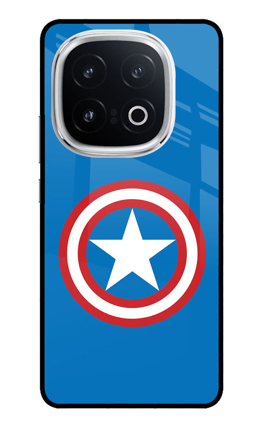 Captain America Logo iQOO 13 5G Glass Case