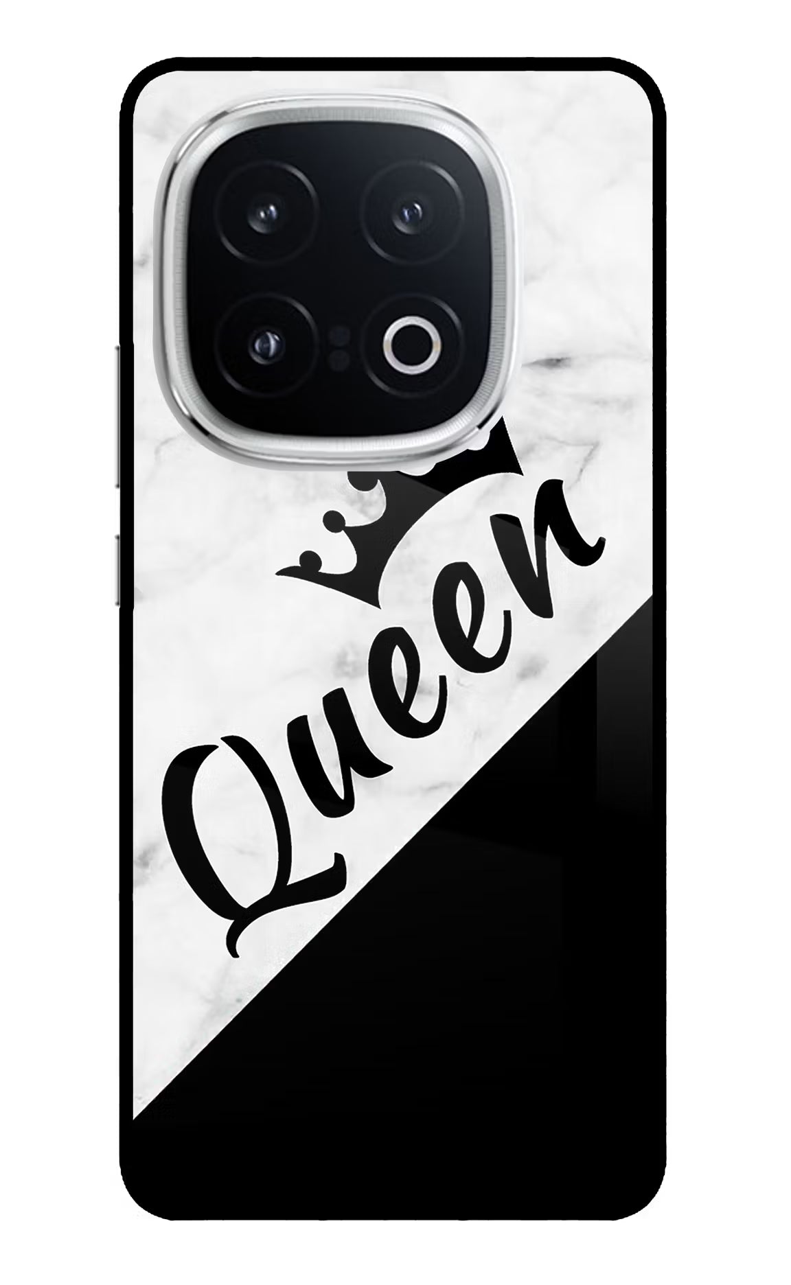 Queen iQOO 13 5G Glass Case Back Cover by Casekaro