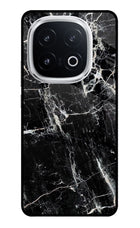 Black Marble Texture iQOO 13 5G Glass Case