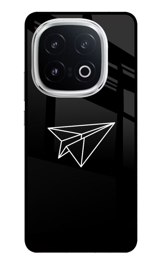 Paper Plane White iQOO 13 5G Glass Case