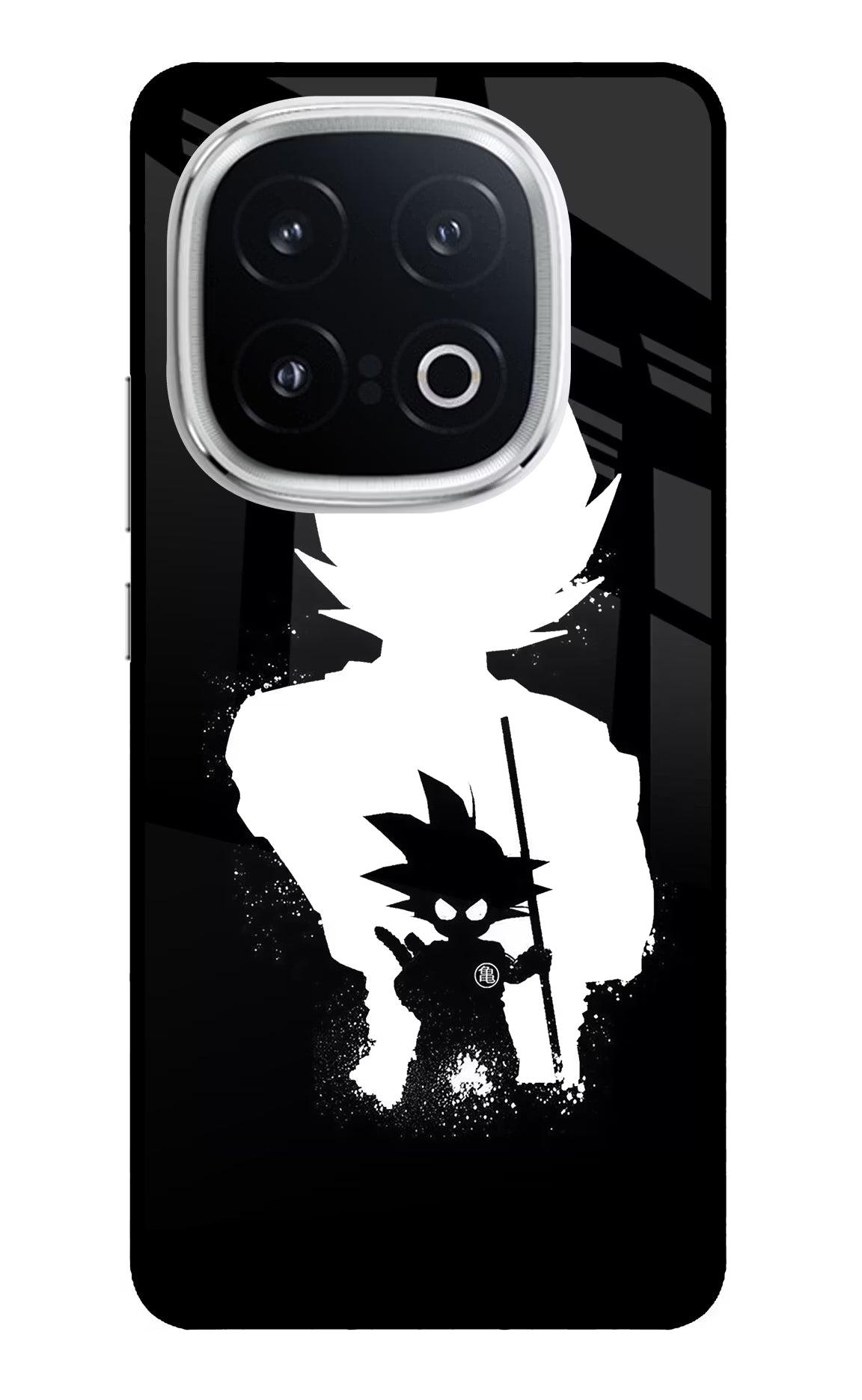 Goku Shadow iQOO 13 5G Glass Case Back Cover by Casekaro