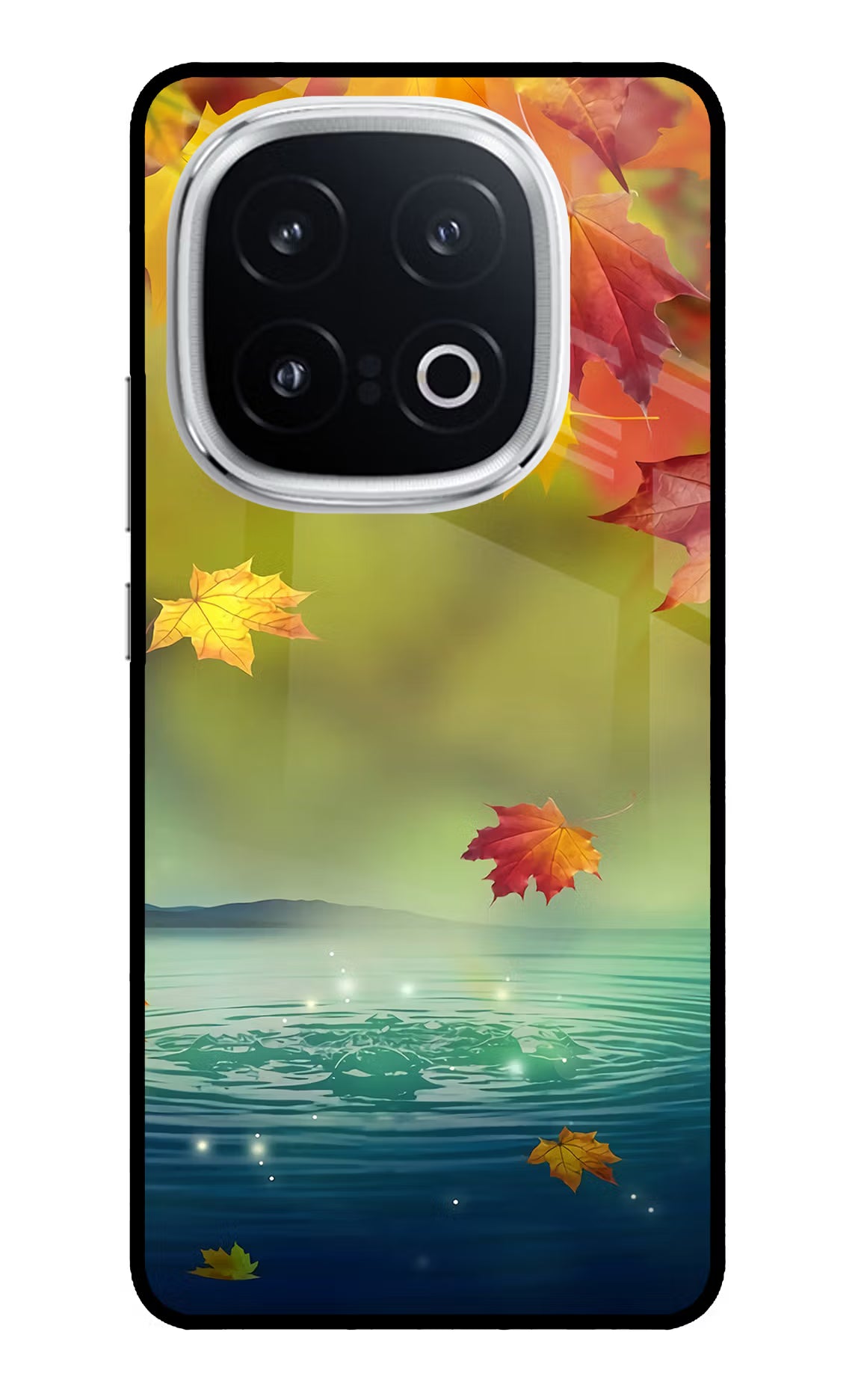 Flowers iQOO 13 5G Glass Case Back Cover by Casekaro