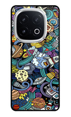 Space Abstract iQOO 13 5G Glass Case