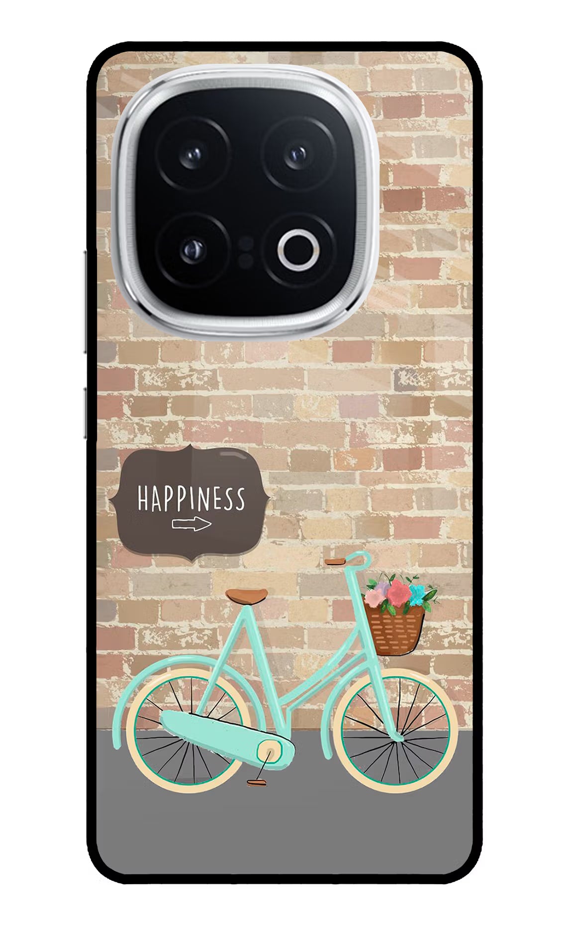 Happiness Artwork iQOO 13 5G Glass Case Back Cover by Casekaro