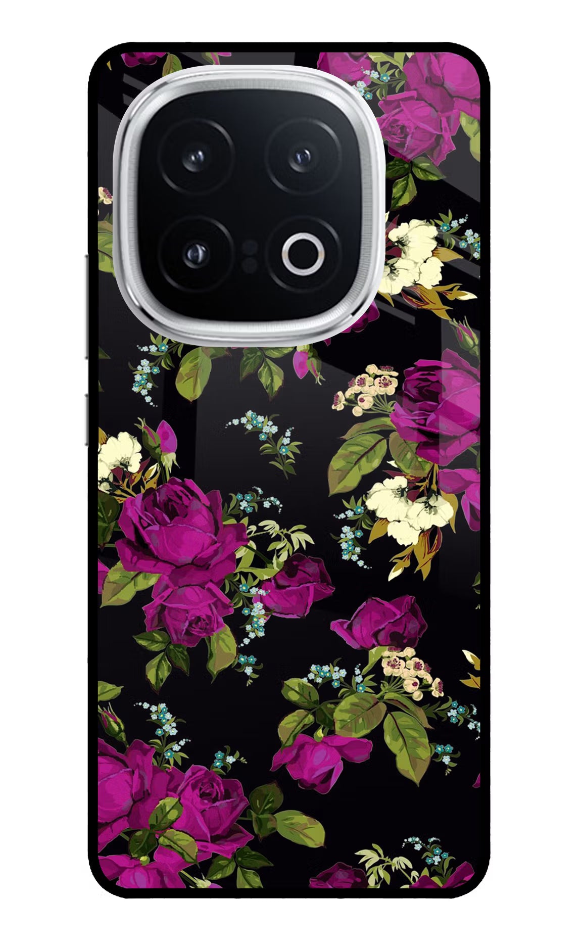 Flowers iQOO 13 5G Glass Case Back Cover by Casekaro