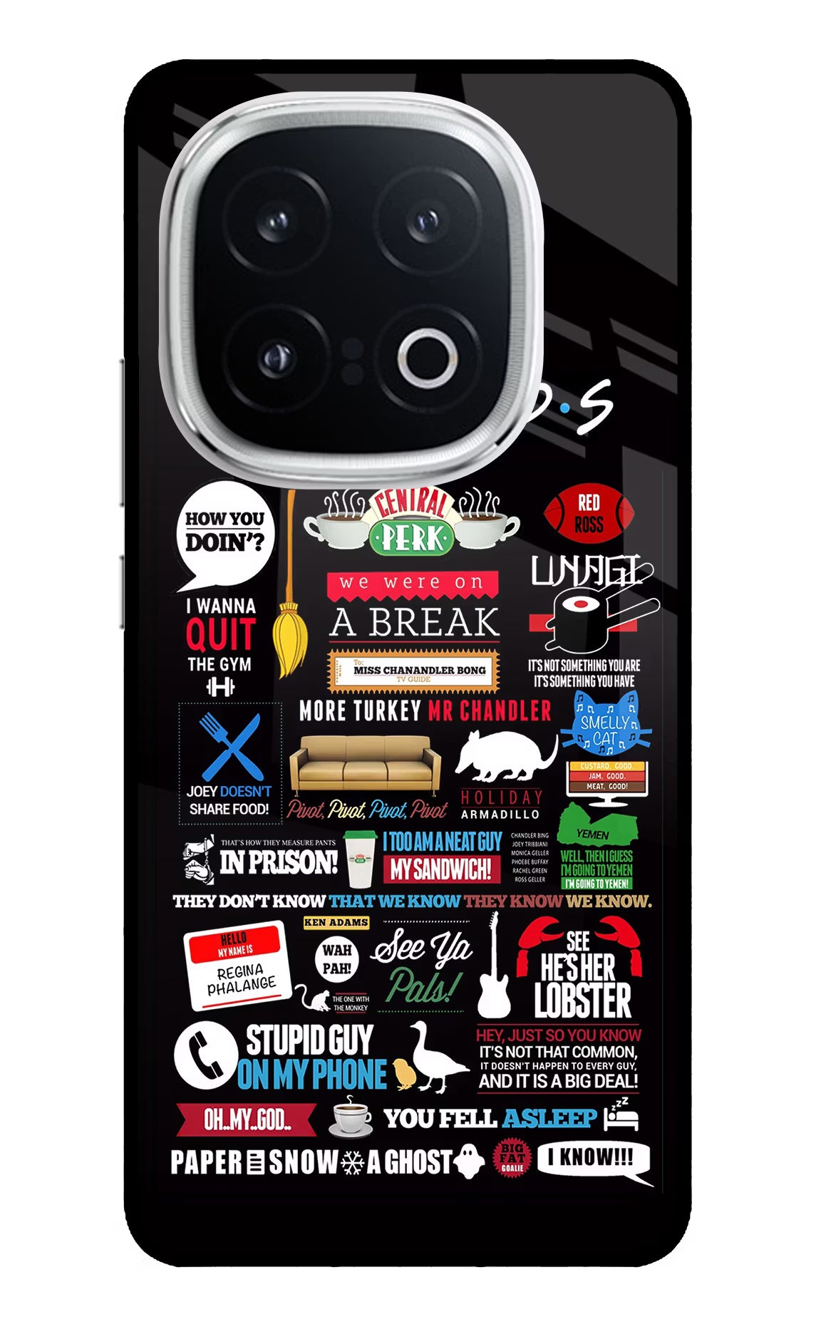 FRIENDS iQOO 13 5G Glass Case Back Cover by Casekaro