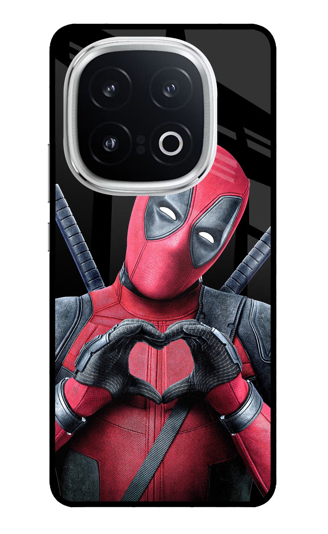 Deadpool iQOO 13 5G Glass Case Back Cover by Casekaro